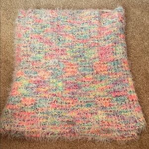 Colorful pastel Steve Madden Infinity scarf.